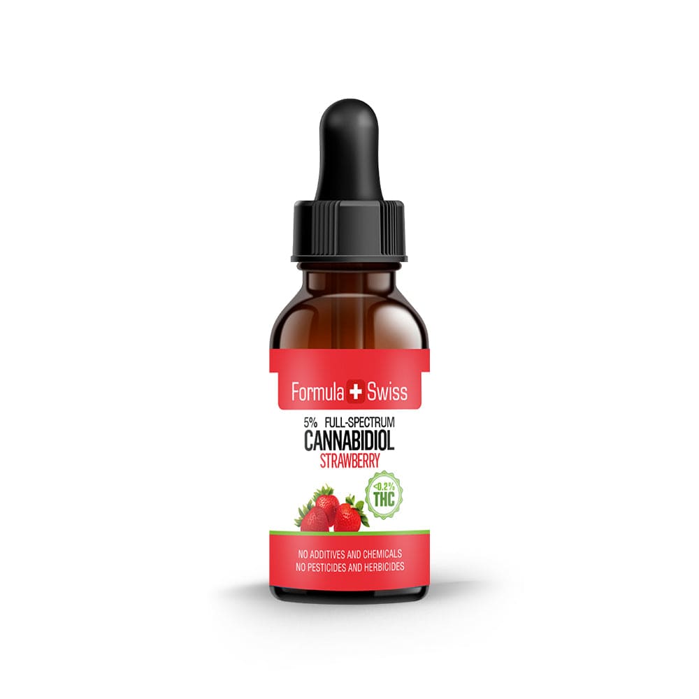 Olio di CBD in olio di fragola 0,0% THC