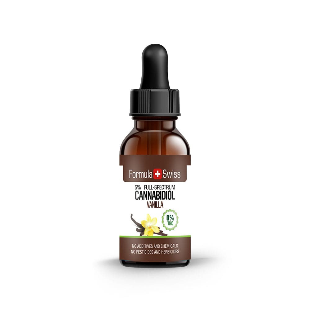 Olio di CBD in olio di vaniglia 0,0% THC