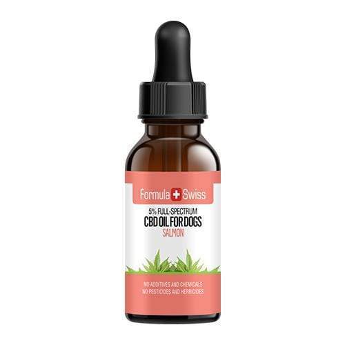 Olio di CBD in olio MCT con aroma di salmone per cani