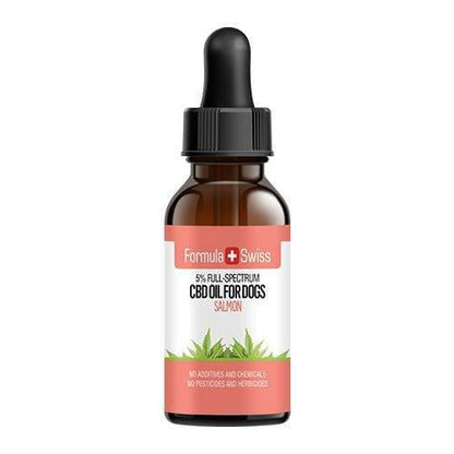 Olio di CBD in olio MCT con aroma di salmone per cani