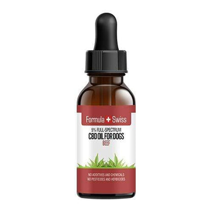 Olio di CBD in olio MCT con aroma di manzo per i cani